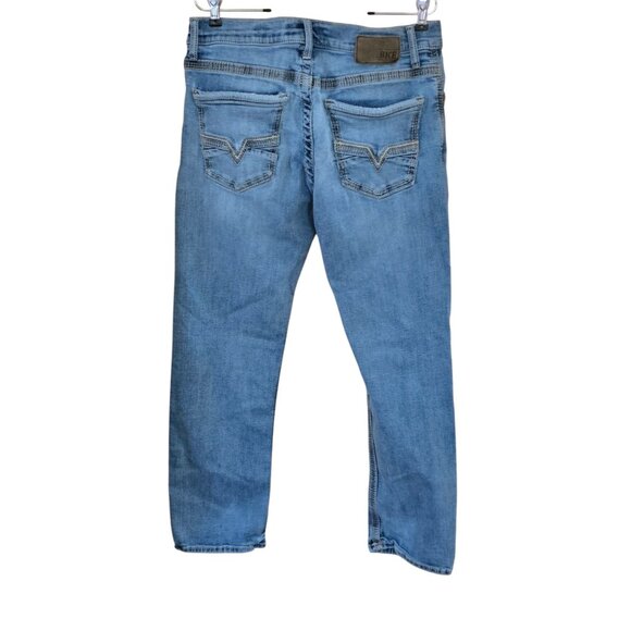 BKE Jake Blue Denim Straight Fit Jeans Faded Casual Look western workwear boho - Picture 3 of 13